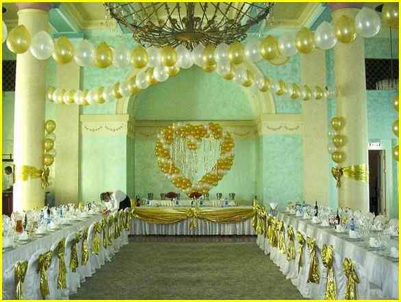 Свадебное оформление зала, декорирование, аэродизайн